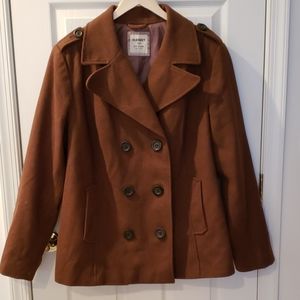 NWOT! Brown Peacoat